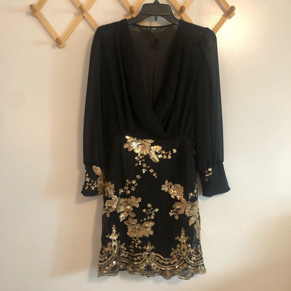 Black/Gold Dress